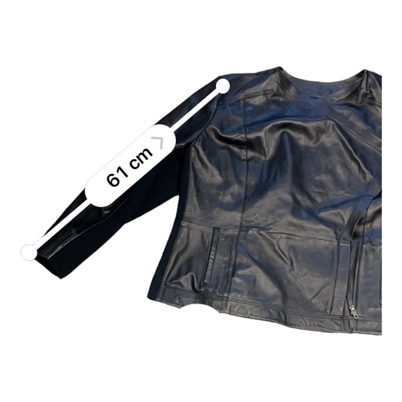 Sejour Waterfall Front Leather Jacket 1X - Picture 10 of 12